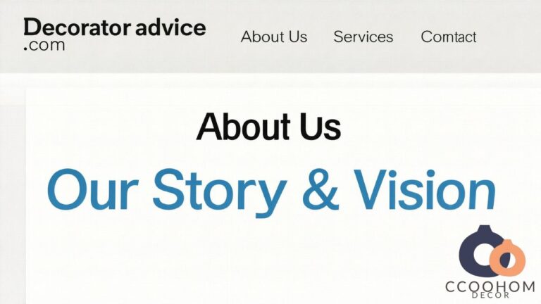 Decoratoradvice .com About Us Our Story & Vision