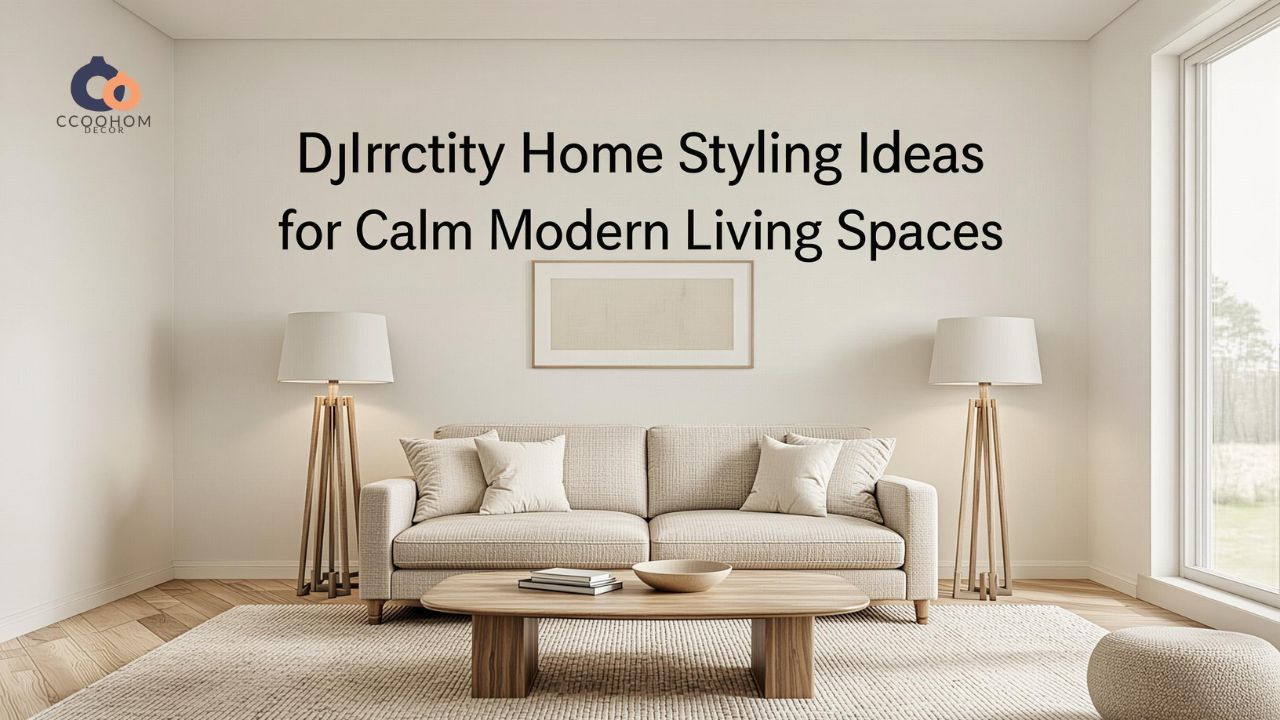 Djhrctriy Home Styling Ideas for Calm Modern Living Spaces