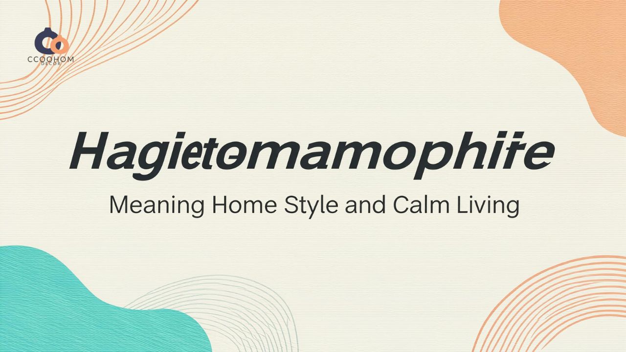 Hagietomamophilie Meaning Home Style and Calm Living