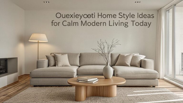 Oeuxieyotiz Home Style Ideas for Calm Modern Living Today
