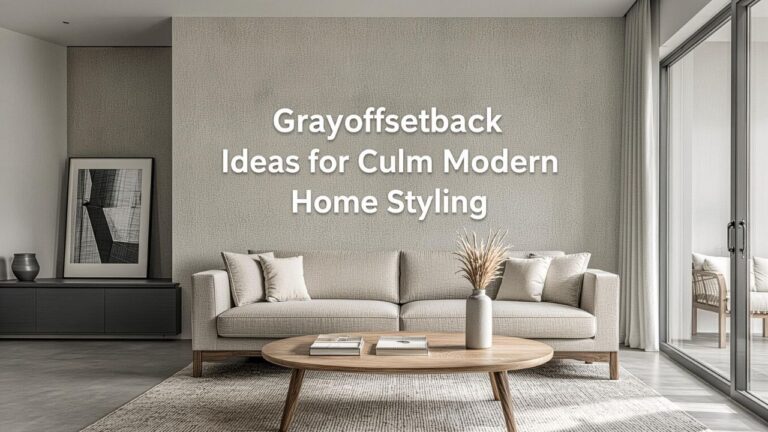 Grayoffsetback Ideas for Calm Modern Home Styling